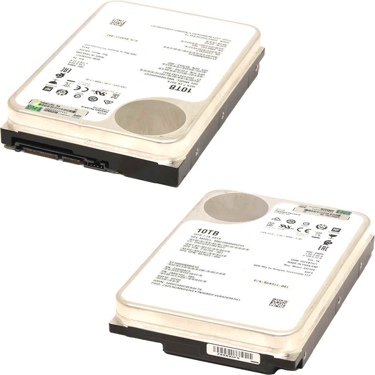 Seagate Exos Enterprise X16 10TB 6G 7,2K SATA HDD Festplatte ST10000NM001G HP P15759-001