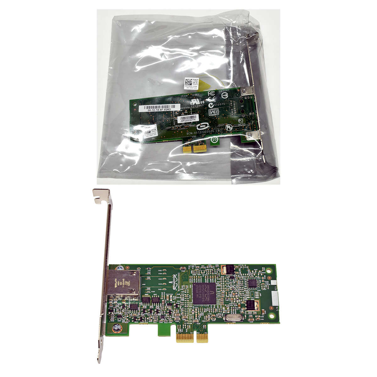 Dell-Broadcom-0J5P32-BCM95722A2202G-Single-Port-NI-006.jpg Dell Broadcom 0J5P32 BCM95722A2202G Single-Port NIC GE RJ-45 PCIe x1 FP