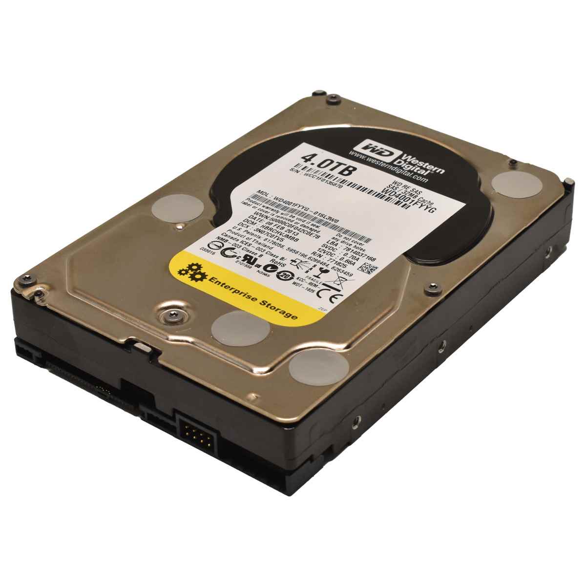 WD RE 4TB 3.5" 7.2K 6G 32MB Cache SAS HDD Festplatte WD4001FYYG-01SL3W0 WD RE 4TB 3.5" 7.2K 6G 32MB Cache SAS HDD Festplatte WD4001FYYG-01SL3W0