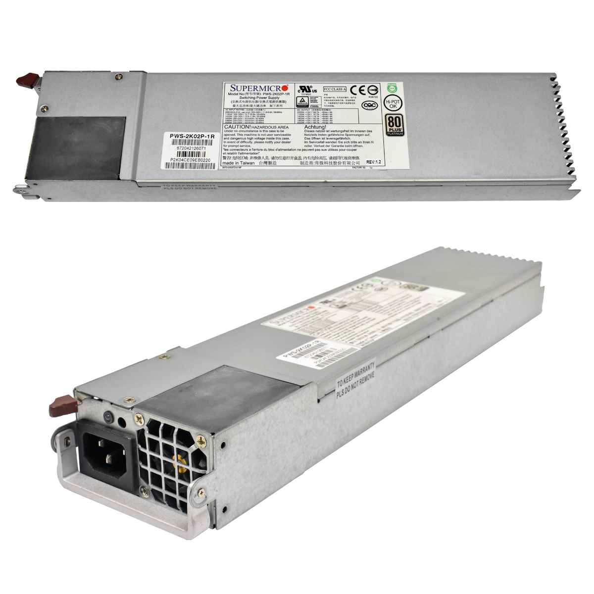 Supermicro 2000W Netzteil Power Supply PWS-2K02P-1R 672042126071 Supermicro 2000W Netzteil Power Supply PWS-2K02P-1R 672042126071