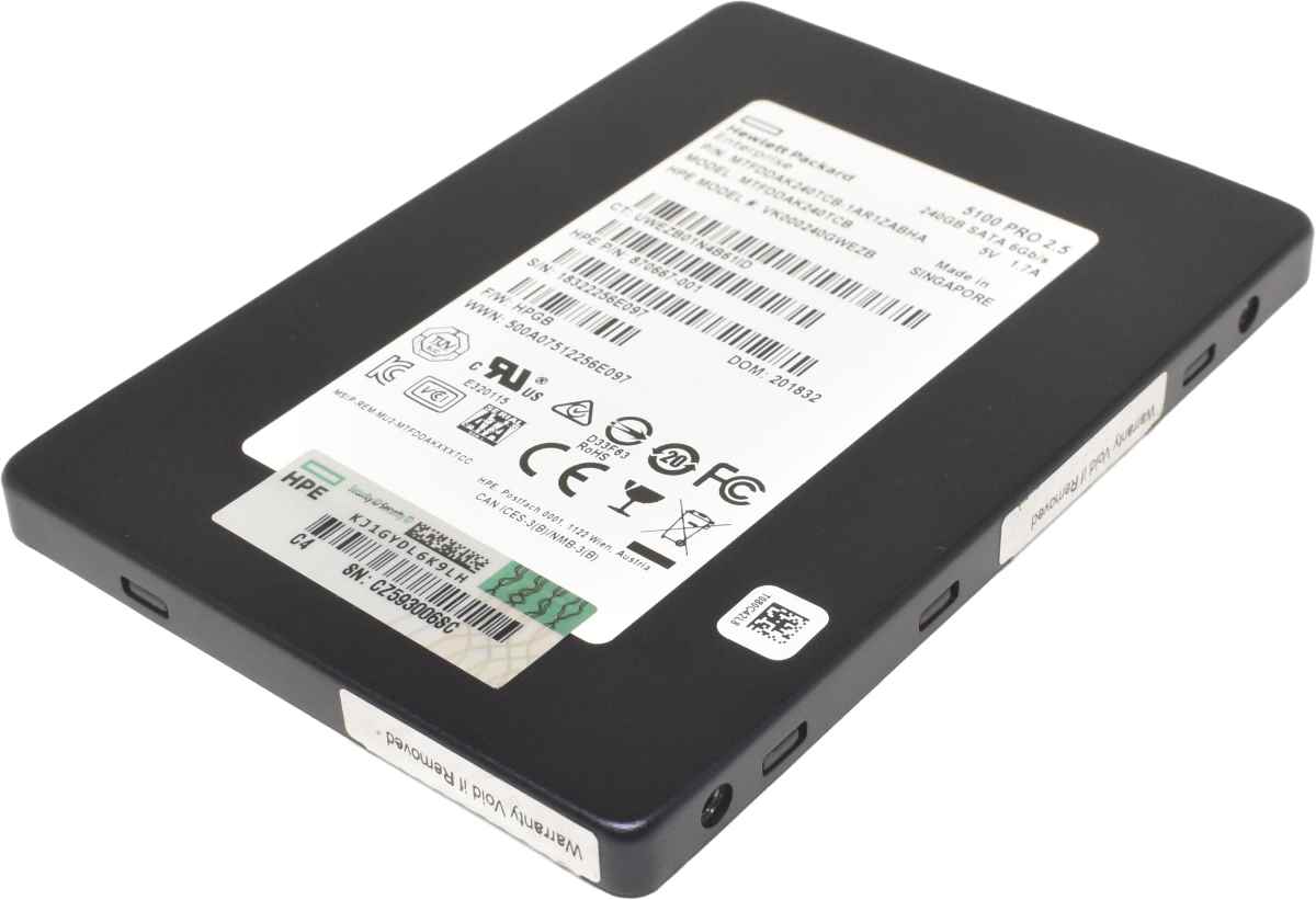 HPE Micron 5100 PRO 240GB 2.5" 6Gbps SATA SSD MTFDDAK240TCB 870667-001