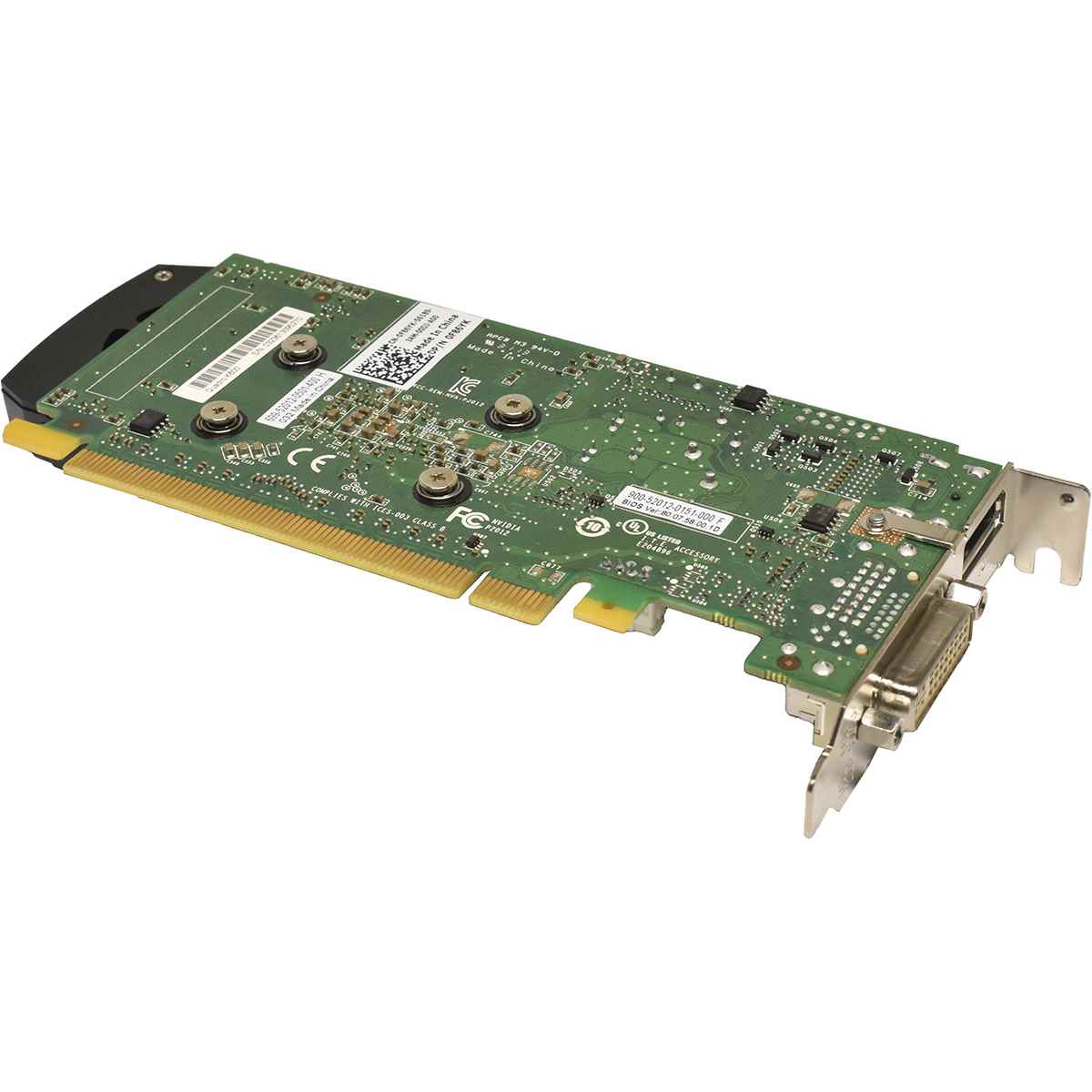 Dell NVidia Quadro K600 Grafikkarte 1GB DDR3 DP DVI PCIe 2.0 x16 0F86YK LP Dell NVidia Quadro K600 Grafikkarte 1GB DDR3 DP DVI PCIe 2.0 x16 0F86YK LP