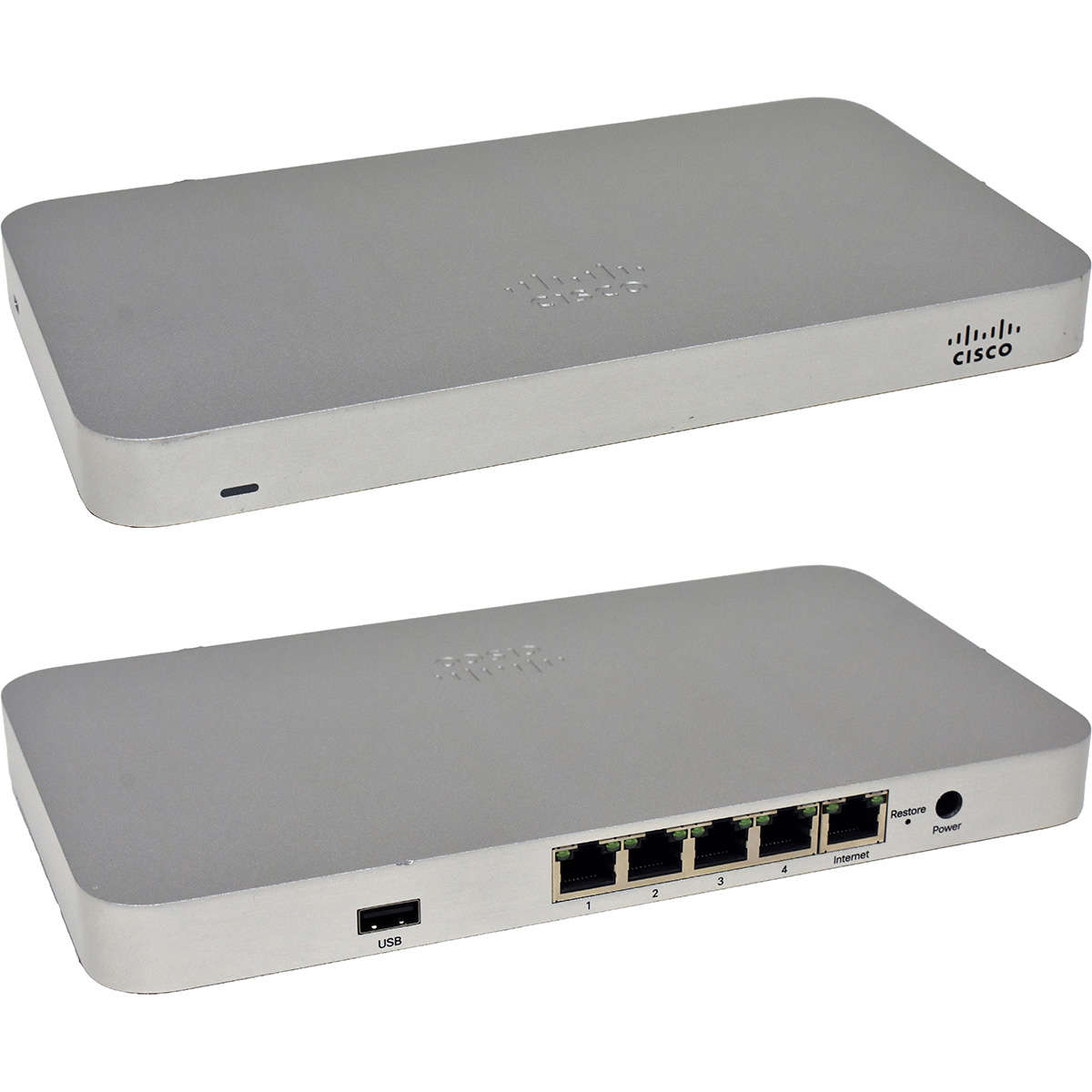 Cisco Meraki MX64-HW 600-32010-B 5-Port RJ-45 GE Cloud Managed Firewall no PSU no Antennas