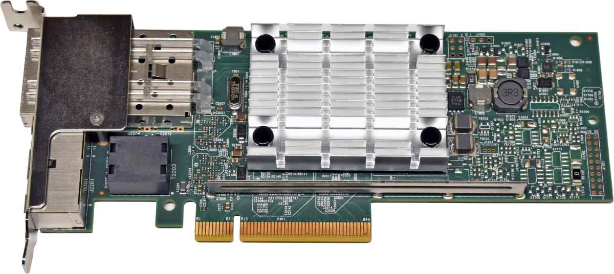 IBM Broadcom 00E2715 BCM957800A0006I 4-Port PCIe x8 Ethernet Adapter 2x 10G SFP+ 2x 1G RJ-45 LP