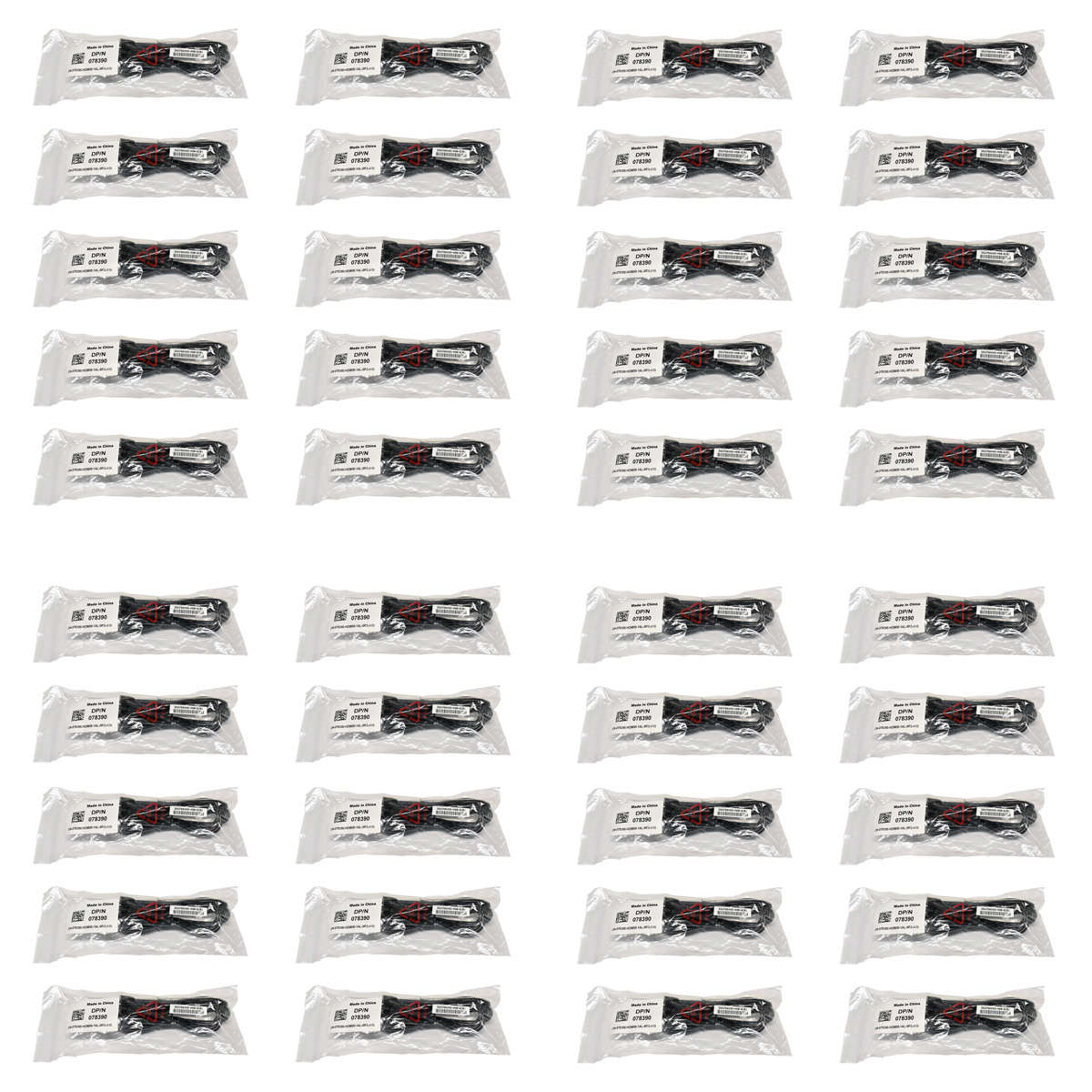 50xNetzkabel 1,8m Schuko - C13 Dell 078390 16-10A H05VV-F 3G0,75mm schwarz Neu/New
