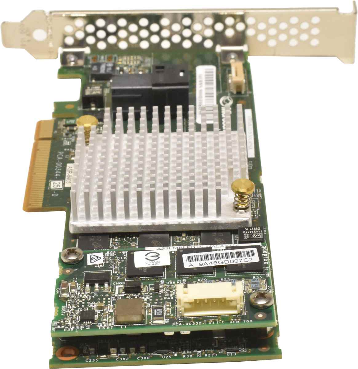 Adaptec ASR-8405 Raid Controller 12Gb/s PCIe x8 1GB mit BBU + 4x SATA/SAS Kabel