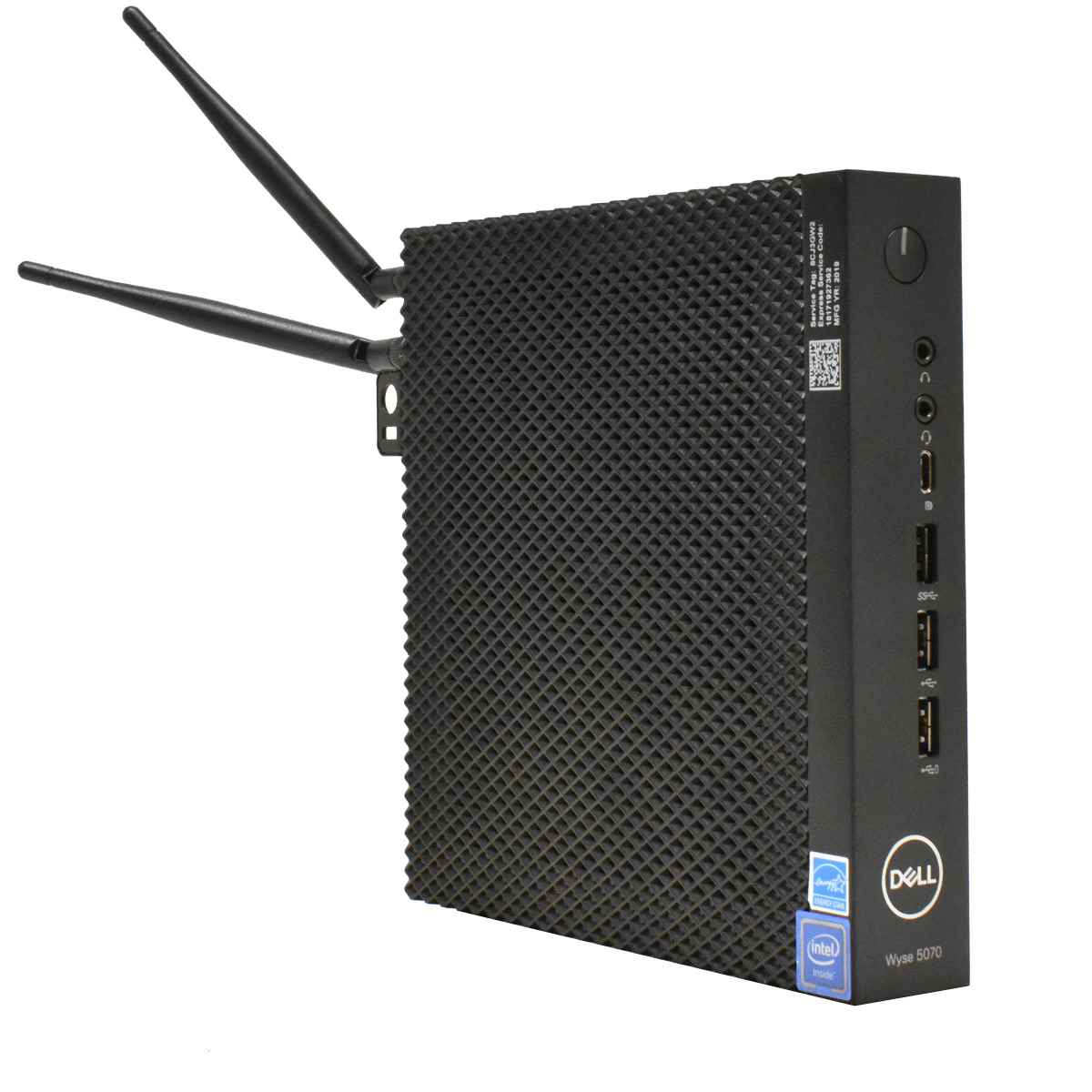 Dell Wyse 5070 Thin Client Intel J4105 1.5GHz CPU 4GB PC4 16GB eMMC Wifi USB 3.0 1xFuß 2xAntene 1xNetzteil