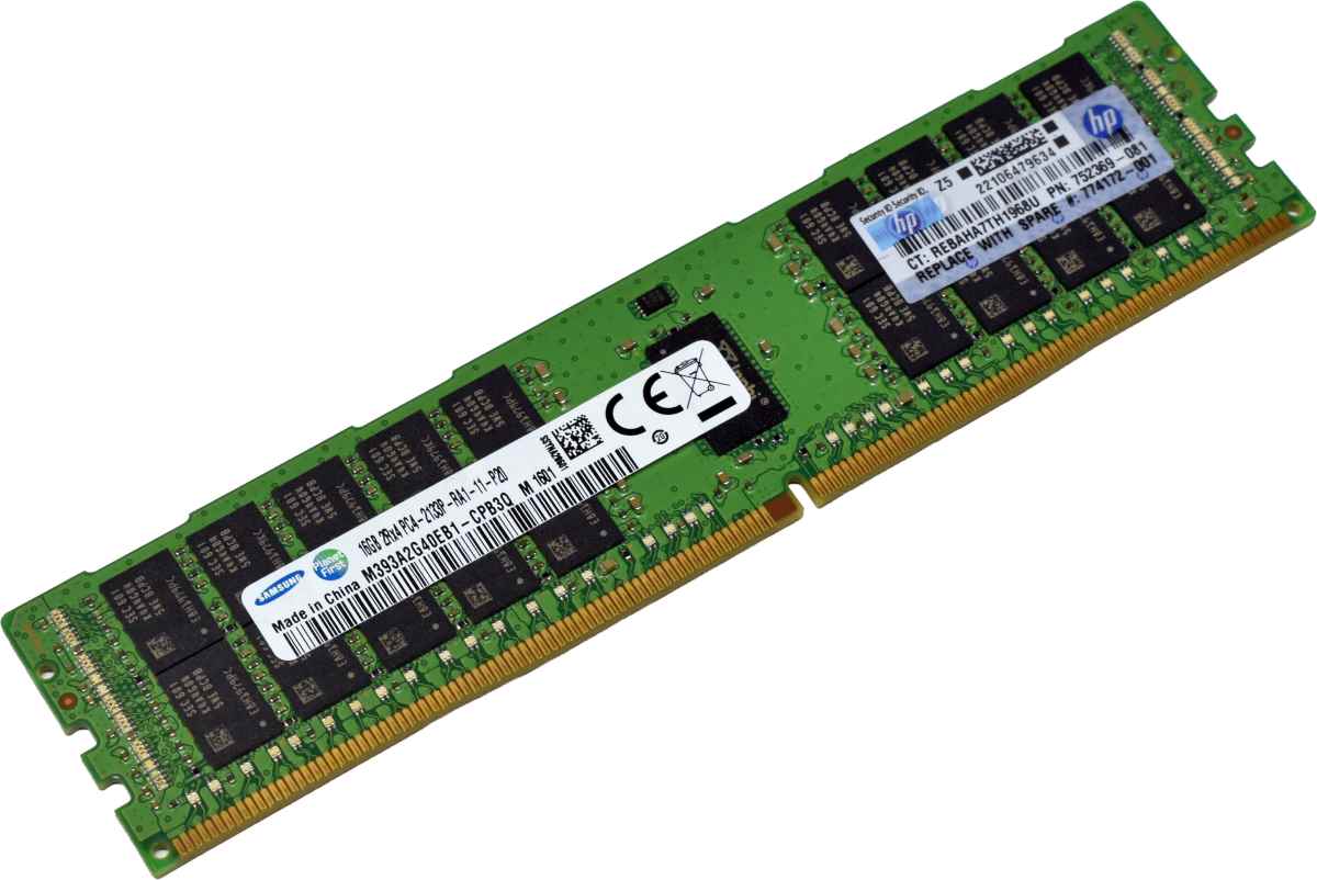 Samsung HP 16GB 2Rx4 PC4-2133P Server RAM ECC DDR4 M393A2G40EB1-CPB 752369-081