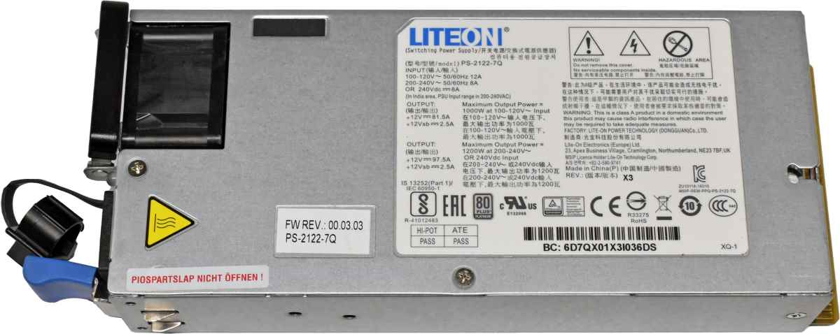 LiteOn PS-2122-7Q 1000W / 1200W Power Supply