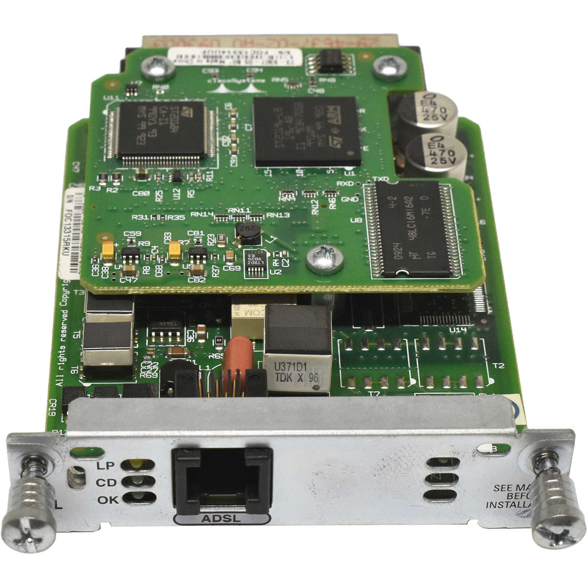 Cisco-HWIC-1ADSL-1-Port-High-Speed-WAN-ADSL-ADSL2-002.jpg Cisco HWIC-1ADSL 1-Port High-Speed WAN ADSL ADSL2+ Card 73-9932-06 800-26247-01