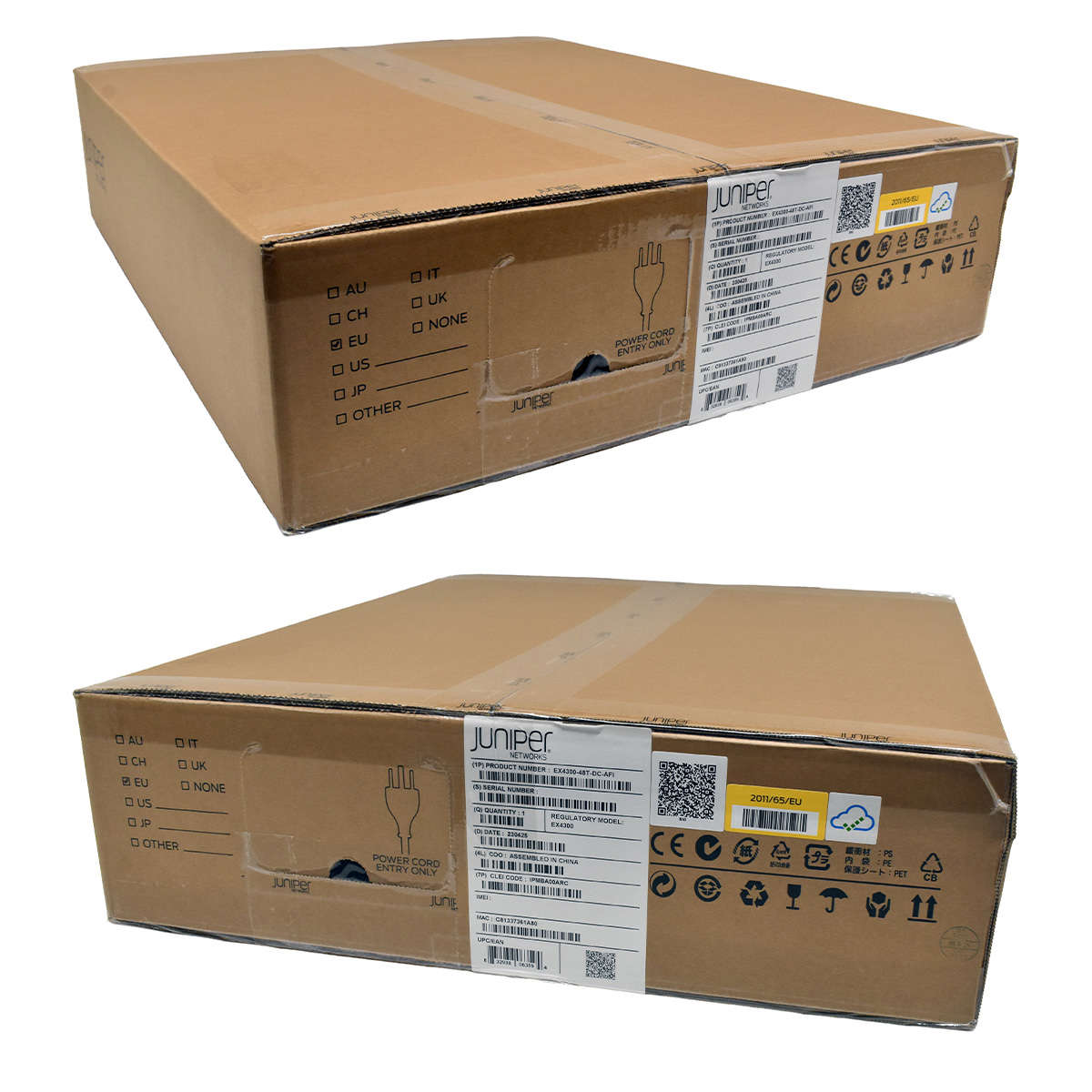 Juniper-EX4300-48T-DC-AFI-48-Port-RJ-45-GE-Switch-004.jpg Juniper EX4300-48T-DC-AFI 48-Port RJ-45 GE Switch 4x 40G QSFP+ Rack Ears NEW NEU