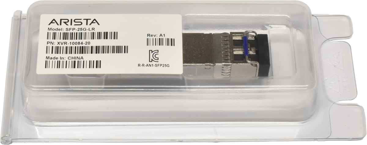 Arista Original GBIC SFP-25G-LR 25Gbps SFP28 1310nm 10km XVR-10084-20 Rev: A1 Neu Arista Original GBIC SFP-25G-LR 25Gbps SFP28 1310nm 10km XVR-10084-20 Rev: A1 Neu