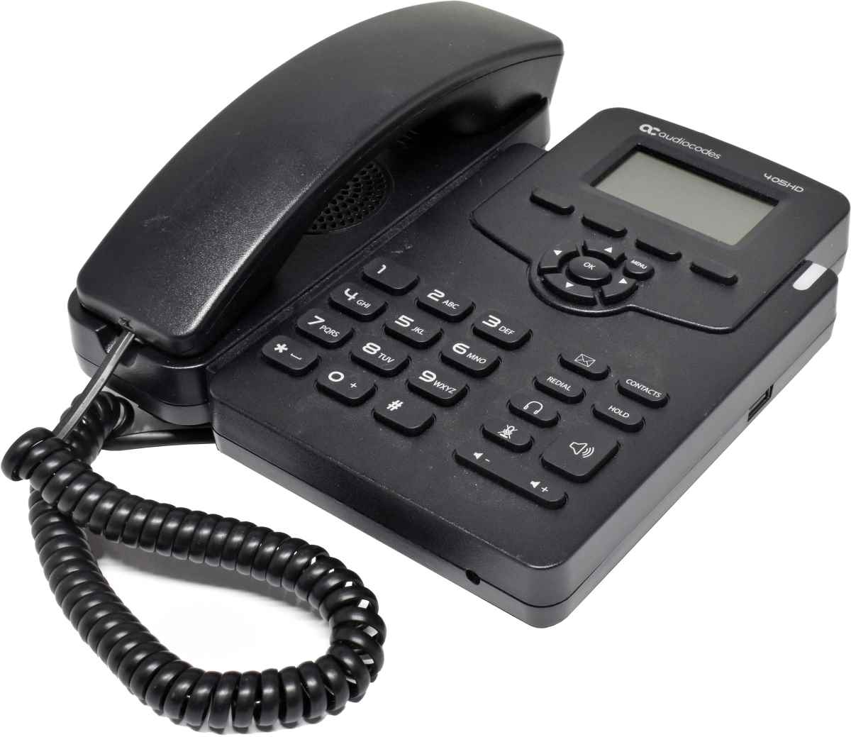 Audiocodes 405HD IP Phone black PoE Systemtelefon GGWV00597 LCD Display