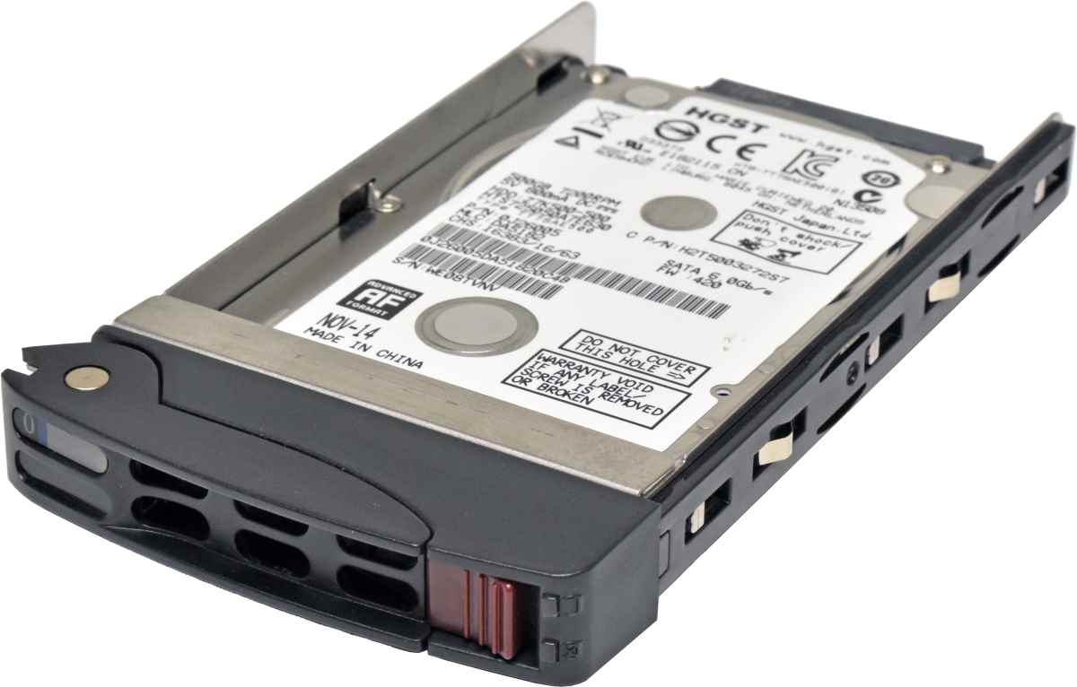 HGST Travelstar 500GB Z7K500-500 0J26005 HTS725050A7E630 2.5" 7.2K 6G SATA HDD + Supermicro Caddy