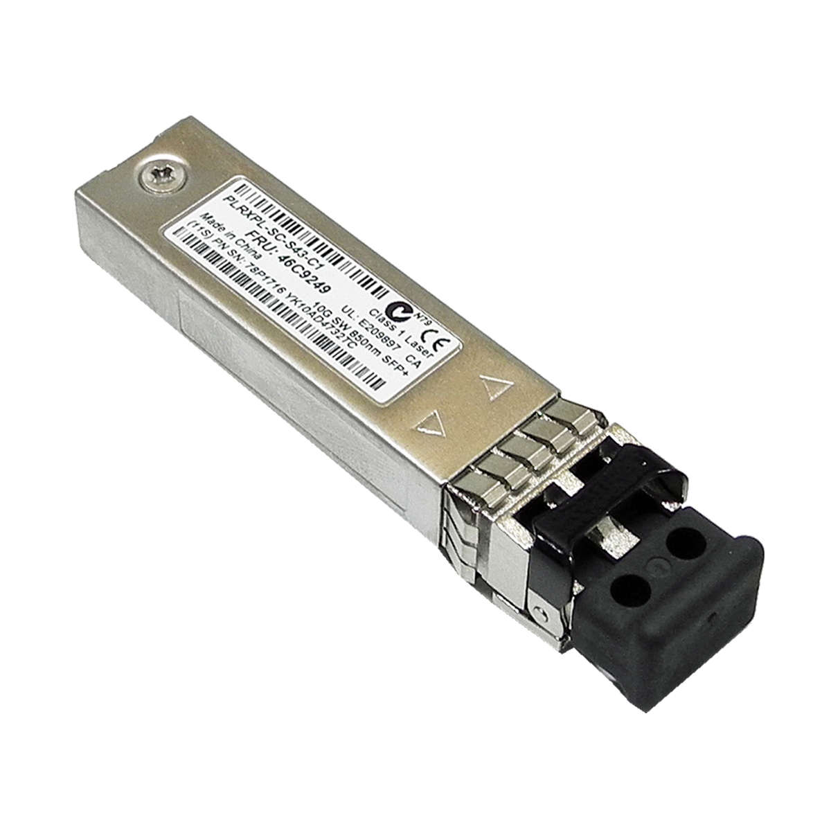 JDSU-PLRXPL-SC-S43-C1-IBM-46C9249-10G-SW-850nm-SFP-002.jpg JDSU PLRXPL-SC-S43-C1 IBM 46C9249 10G SW 850nm SFP+ FC Transceiver Module