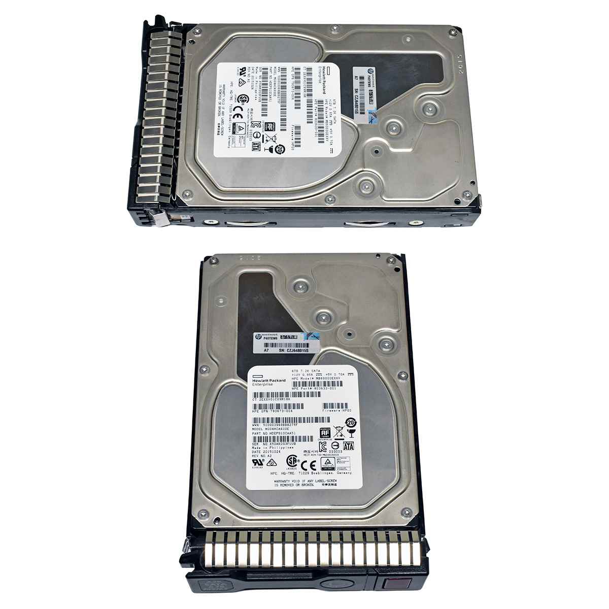 HP 6TB 3,5" 7,2K 3G HDD SATA HotSwap Festplatte 793762-001 803633-001 mit Rahmen