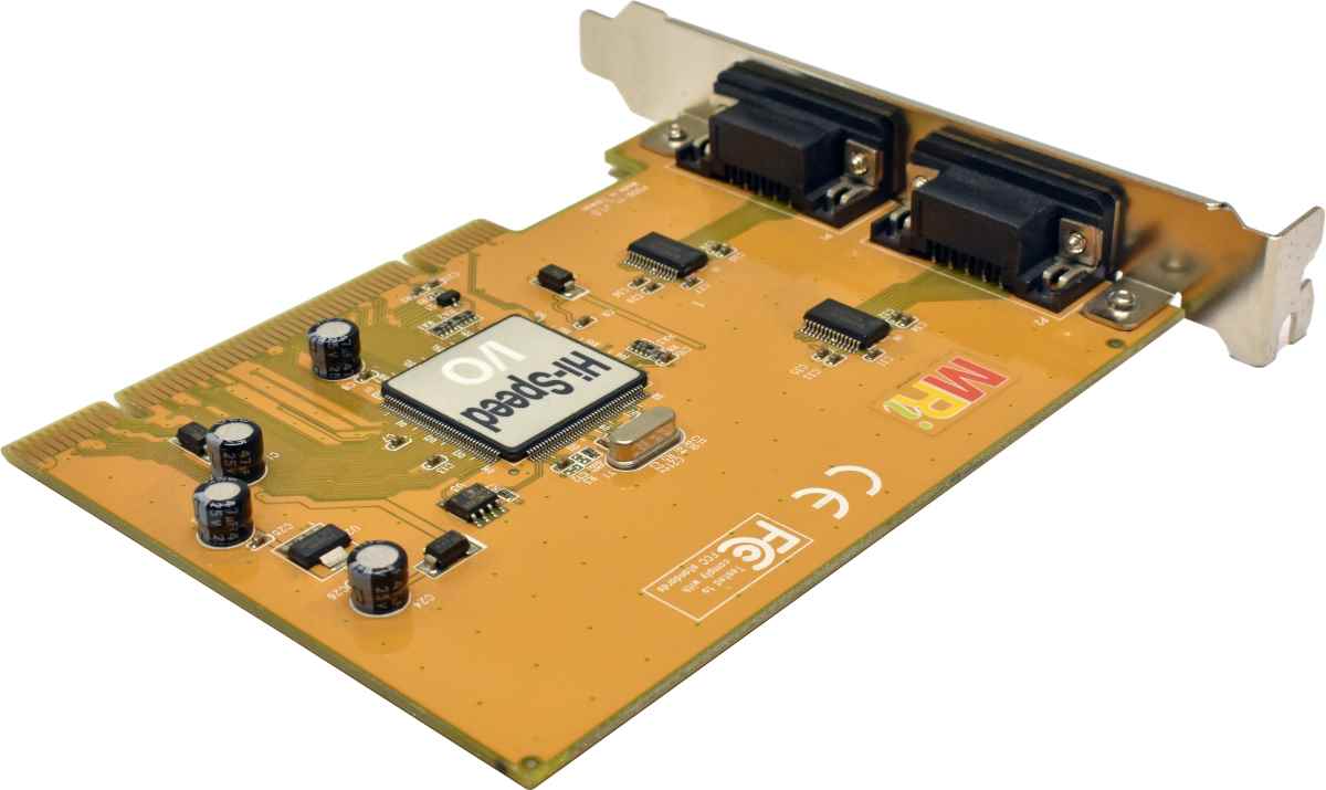 MRi MRI-PCIDS1 Dual-Port DB-9 RS232 Serial Adapter Card PCI 2.2 PCI-X FP