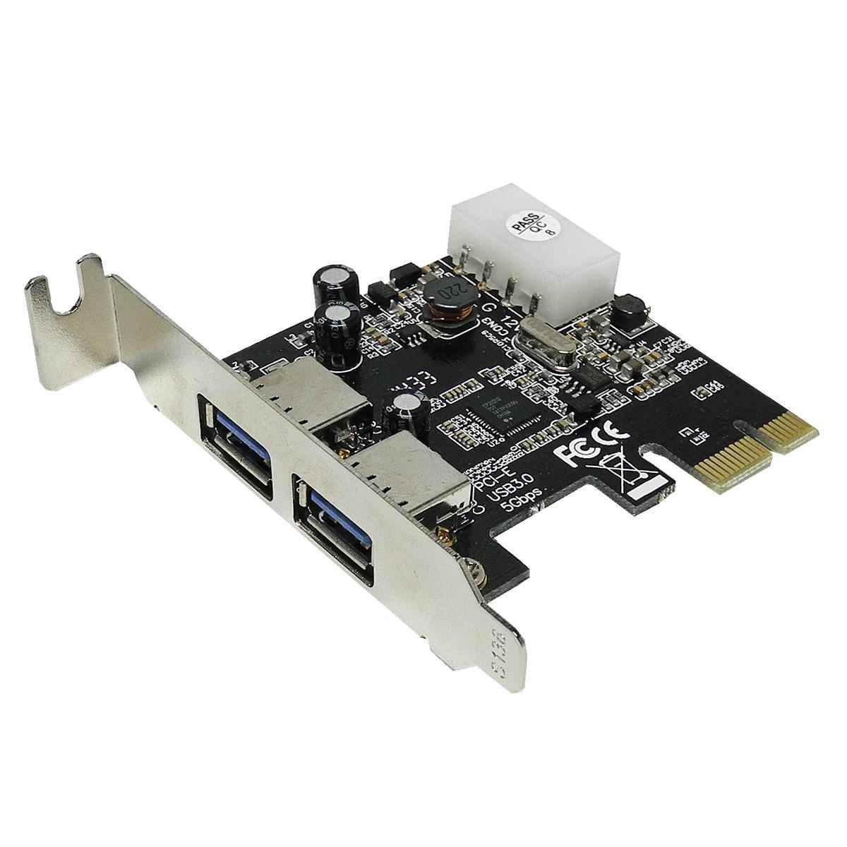 Digitus 2-Port USB 3.0 Super Speed PCI-Express x1 Schnittstellenkarte 1428 1433 Ewent EMINENT 2-Port USB 3.0 Super Speed PCI-E x1 Schnittstellenkarte EW1040