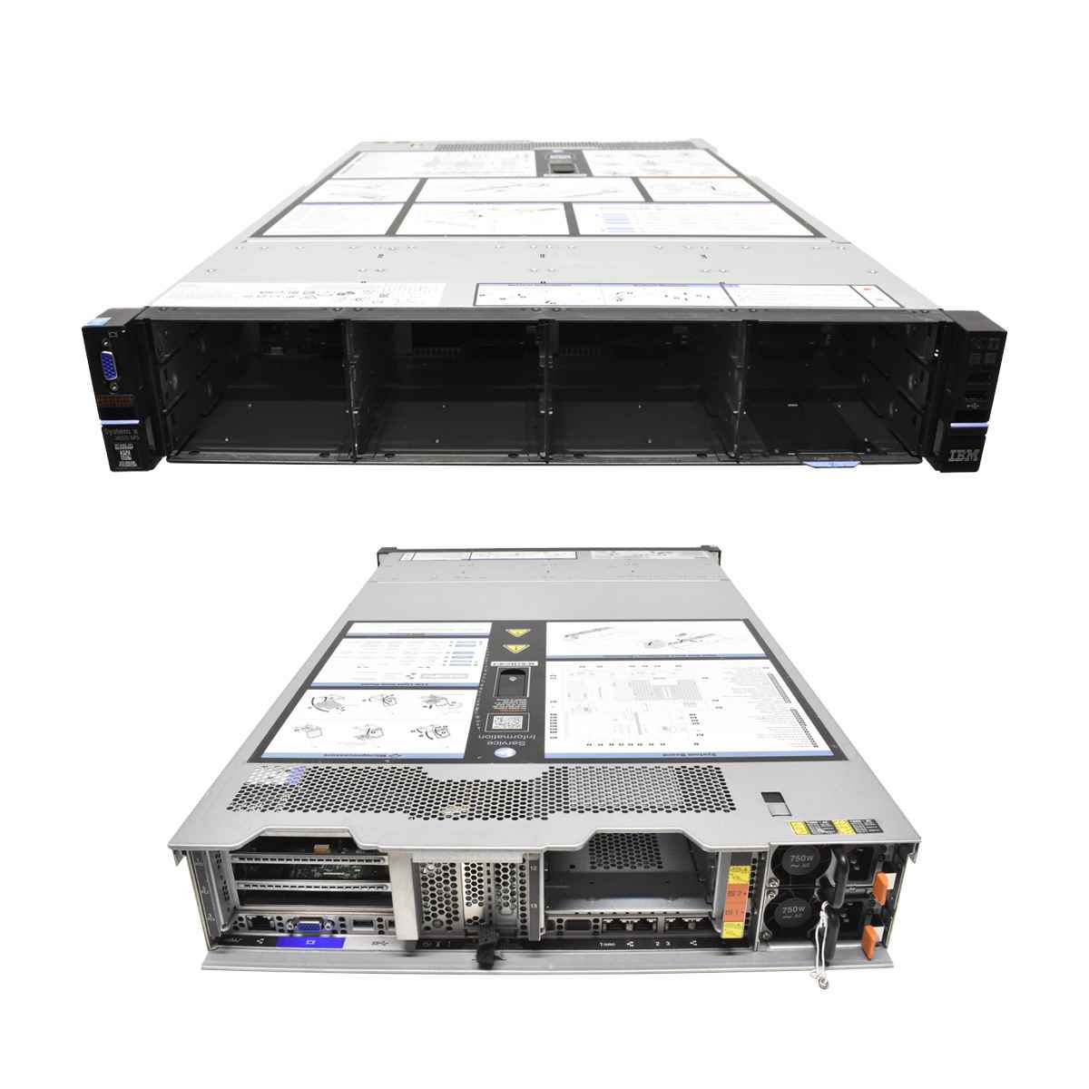 IBM x3650 M5 Server no CPU no RAM 2x Kühler 14x LFF  2x M1215