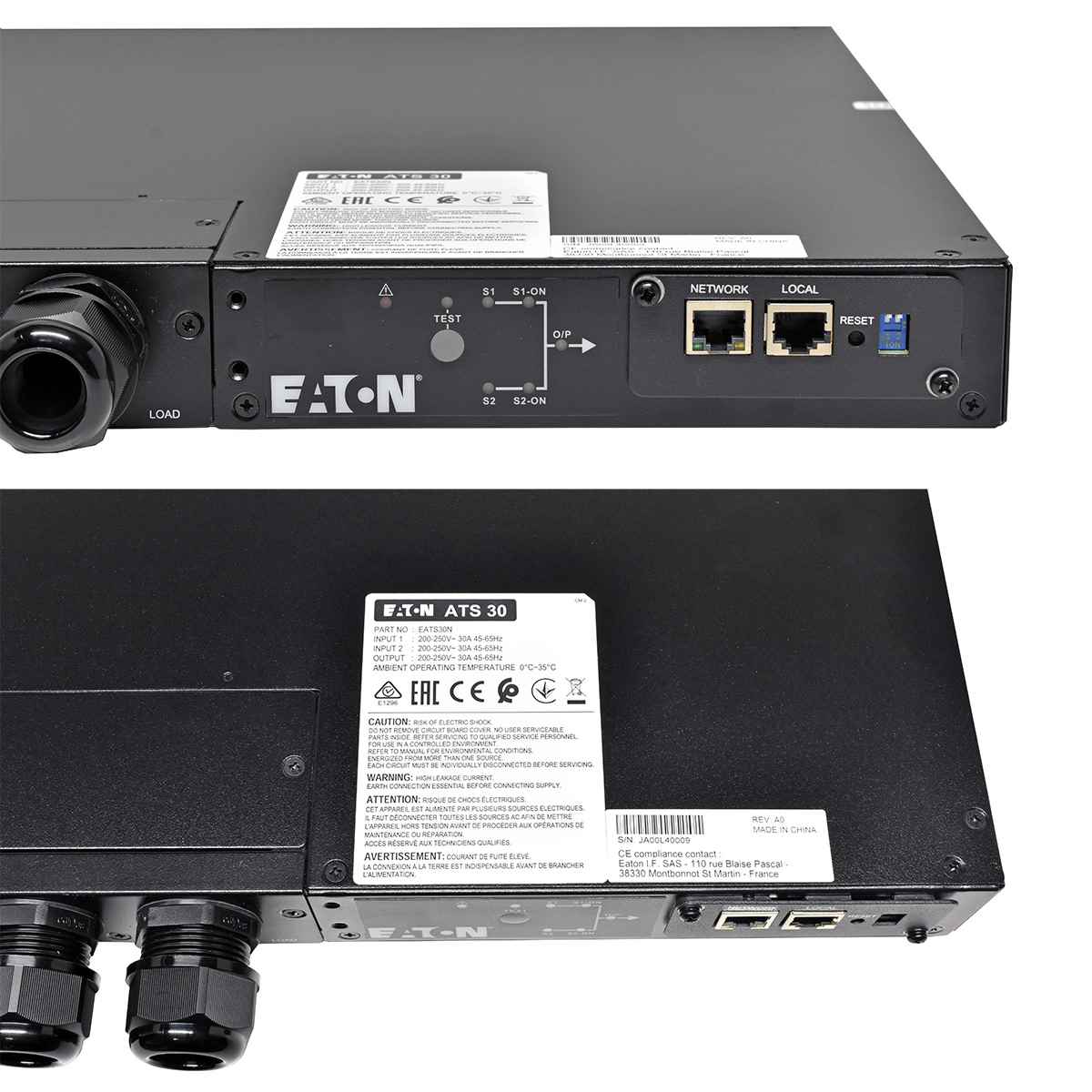 Eaton ATS 30 EATS30N 30A Power Source Transfer Switch New Neu Eaton ATS 30 EATS30N 30A Power Source Transfer Switch New Neu