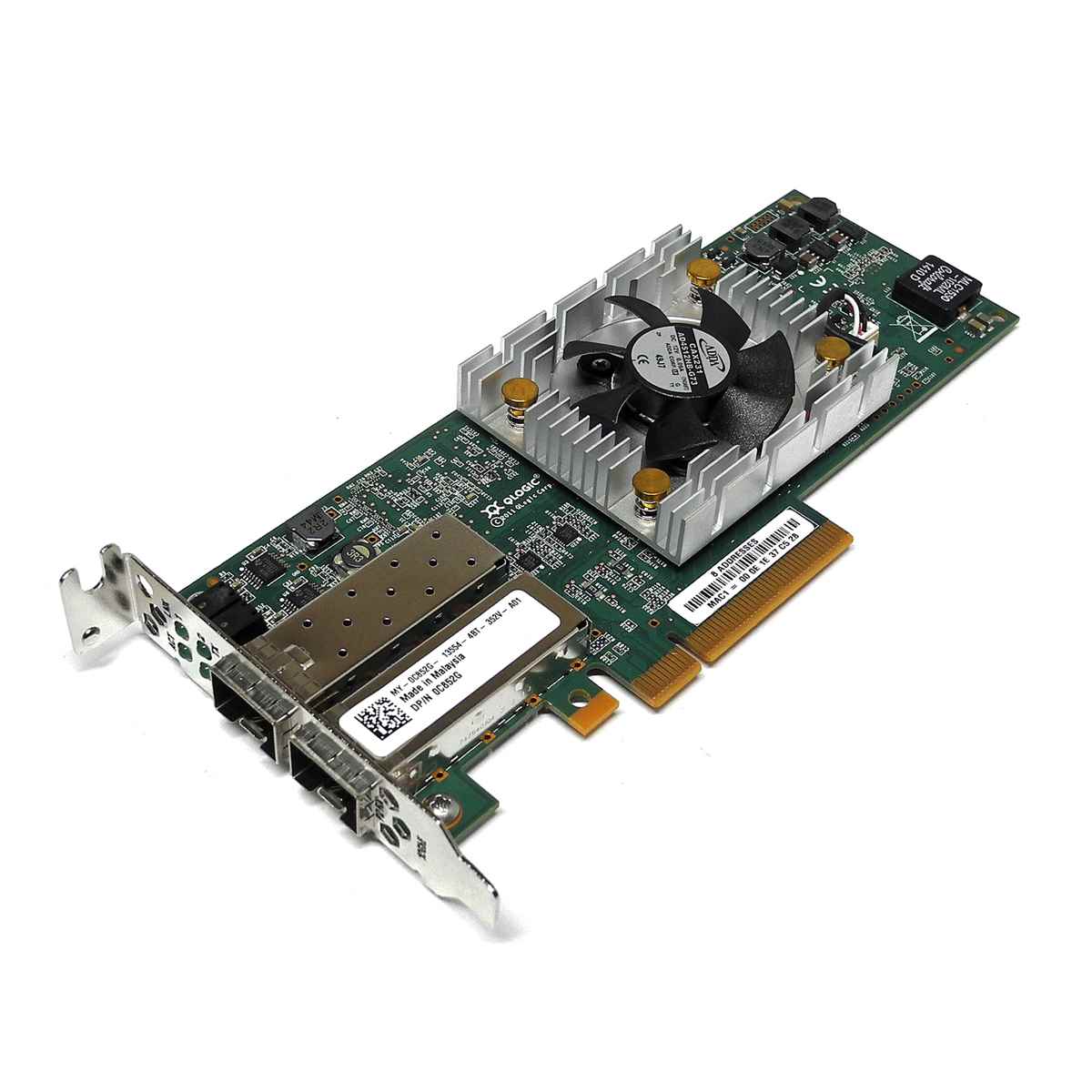 DELL 0C852G QLogic QLE8262L FC 2-Port 10Gb FC PCIex8 Converged Network Adapter DELL 0C852G QLogic QLE8262L FC 2-Port 10Gb FC PCIex8 Converged Network Adapter
