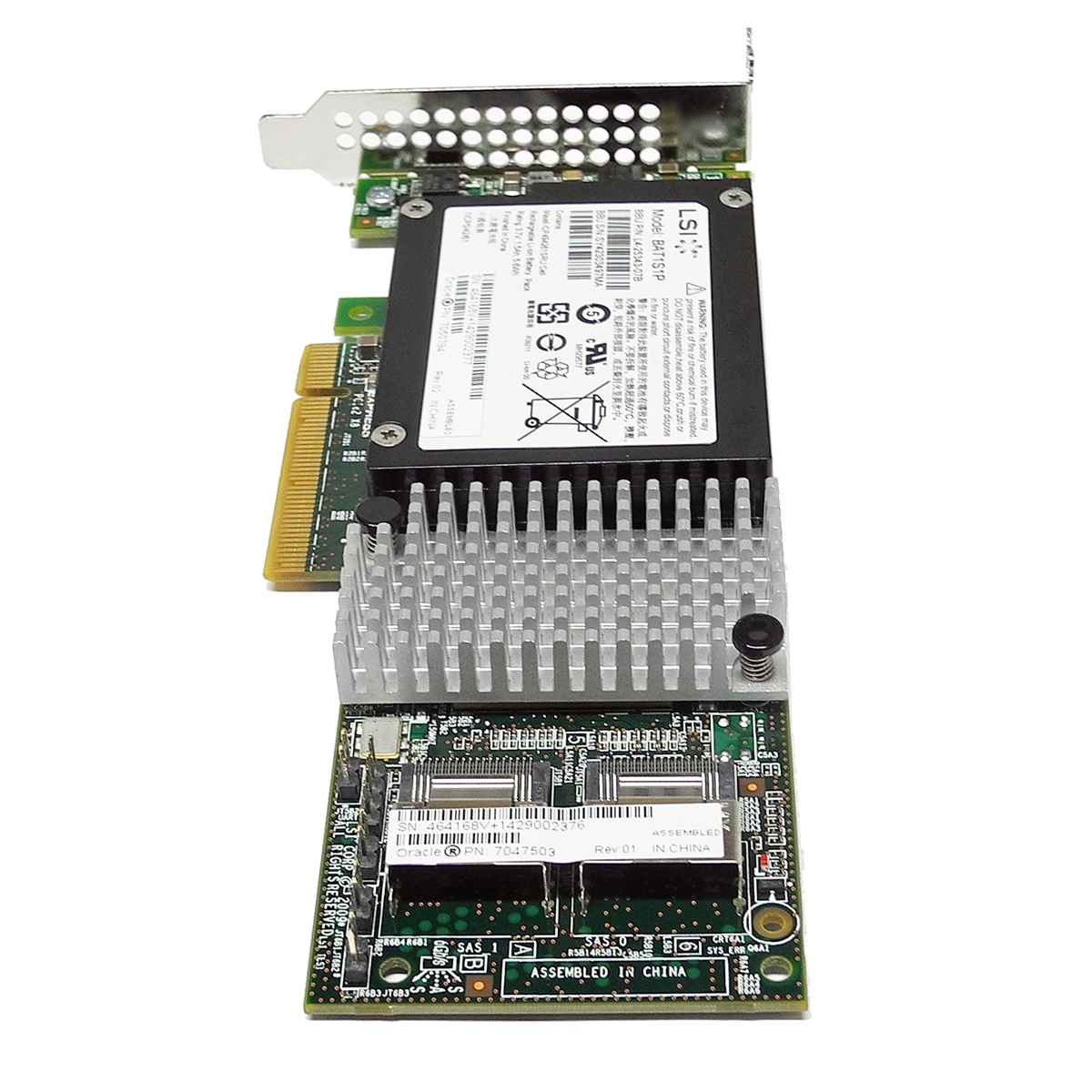 Sun Oracle 7047503 LSI MR SAS 9261-8i 6G PCIe x8 RAID Controller +BBU +SAS Kabel