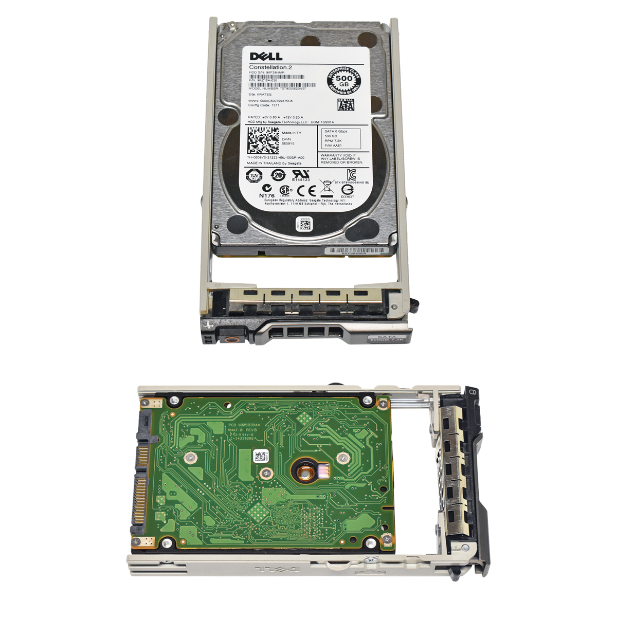 Dell Seagate 500GB 2.5" 7.2K 6G SATA HDD Festplatte ST9500620NS 0609Y5 Server Storage