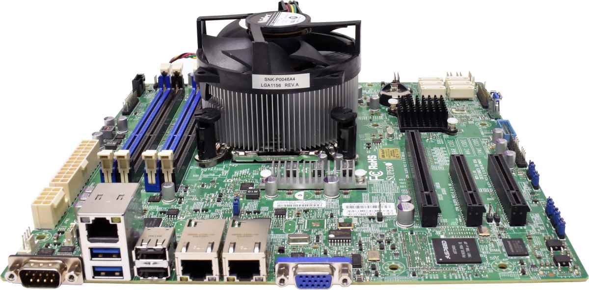Supermicro ATX Mainboard X10SLH-F Rev.1.01 1x LGA-1150 H3 Socket 1x CPU Kühler Supermicro ATX Mainboard X10SLH-F Rev.1.01 1x LGA-1150 H3 Socket 1x CPU Kühler