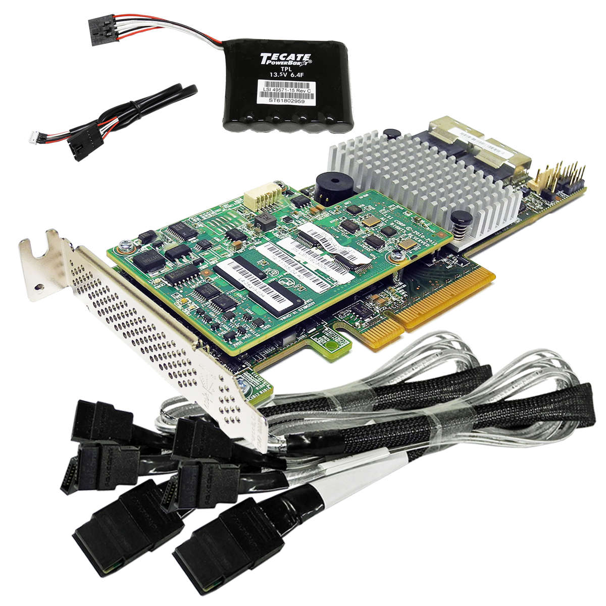 LSI-Cisco-UCS-RAID9271CV-8i-V05-1GB-Cache-Module-B-001.jpg LSI Cisco UCS-RAID9271CV-8i V05 +1GB Cache Module +BBU +2x SAS/SATA Kabel LP