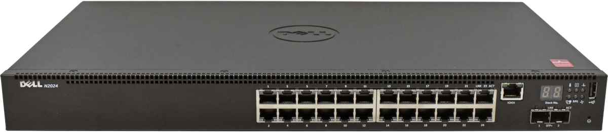 Dell N2024 Networking Switch 24x 1Gb 2x SFP+ 10Gb 2x Stacking Port Managed
