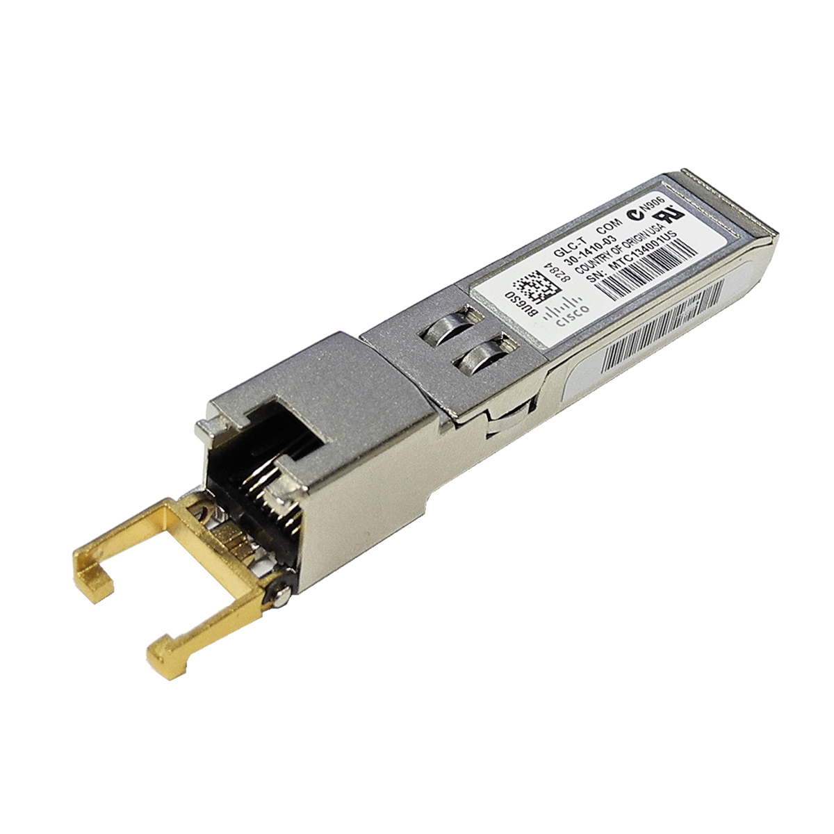 Cisco GLC-T SFP 1000Base-T Gigabit Ethernet Transceiver 30-1410-02/03 CNS8TUTAAA/AAB Cisco GLC-T SFP 1000Base-T Gigabit Ethernet Transceiver 30-1410-02/03 CNS8TUTAAA/AAB
