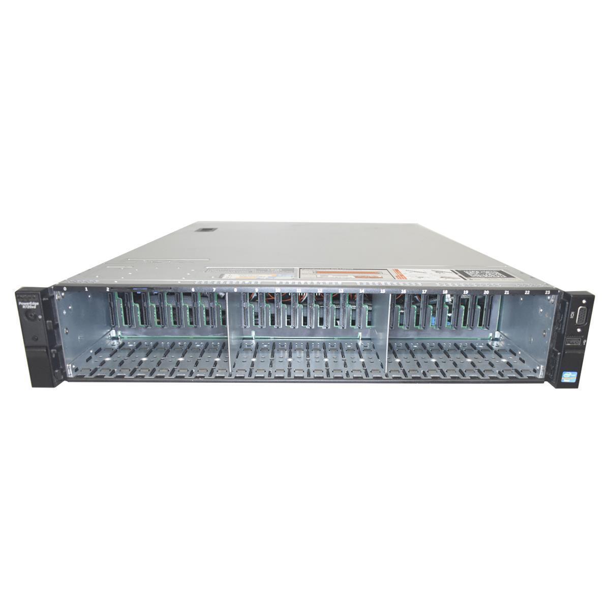 Dell PowerEdge R720xd ohne CPU ohne RAM 2x Kühler H710mini 24x SFF 2,5 Dell PowerEdge R720xd 2xE5-2680 V2 CPU 128GB RAM H710mini 24x SFF 2,5
