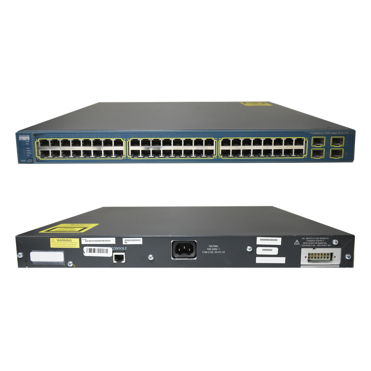 Cisco Catalyst 3560 WS-C3560-48PS-E 48-Port PoE 4 x SFP Cisco Catalyst 3560 WS-C3560-48PS-E 48-Port PoE 4 x SFP
