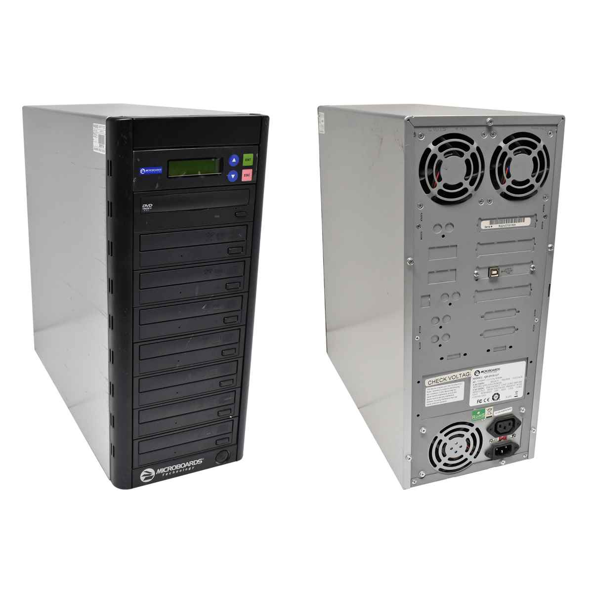 Microboards QD-DVD-127 1 DVD ROM to 7 DVD RW Duplicator, Burn Speed 22x DVD / 48x CD