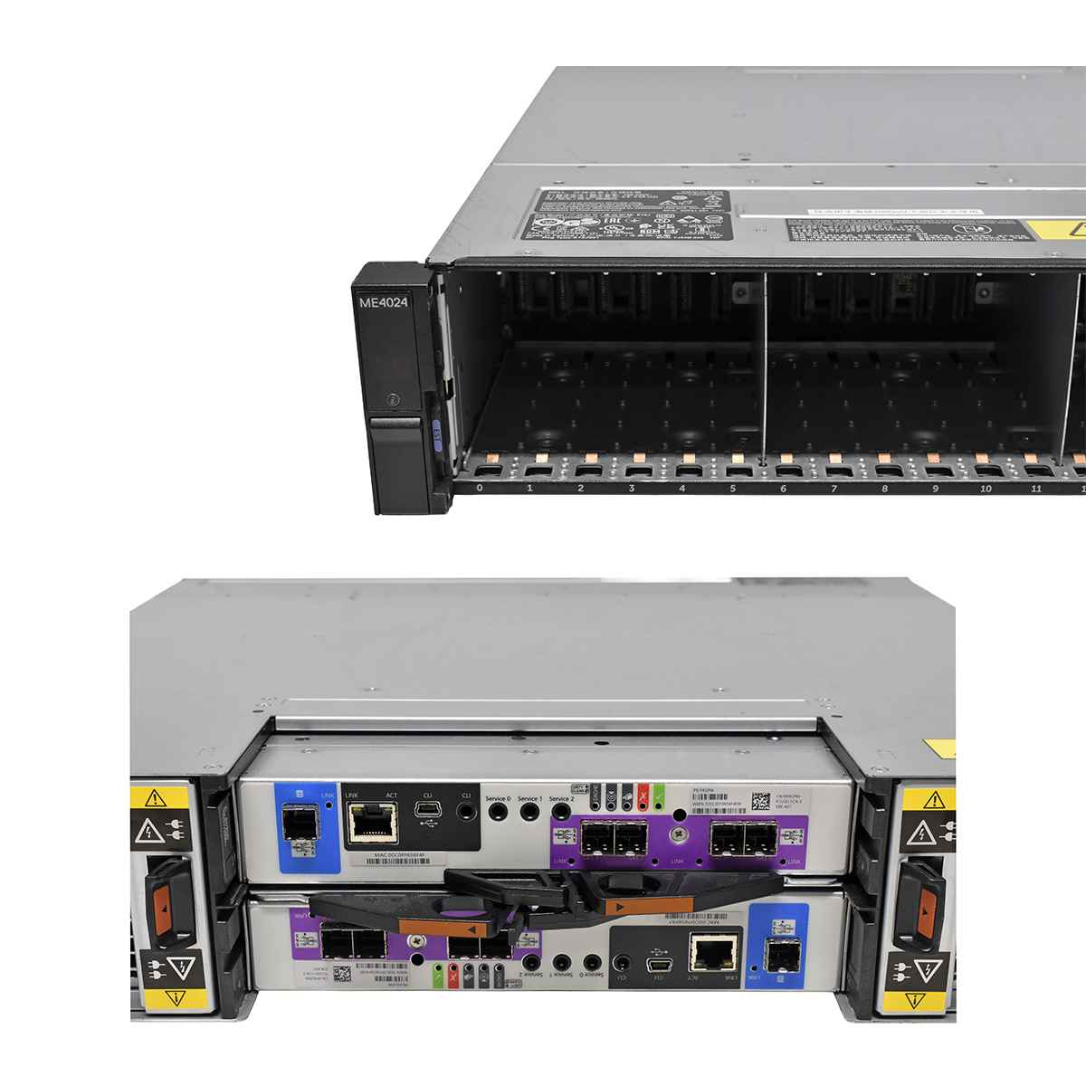 Dell EMC PowerVault ME424 Storage Expansion 2x 12Gb/s SAS 0FXGPW 24x SFF Managed