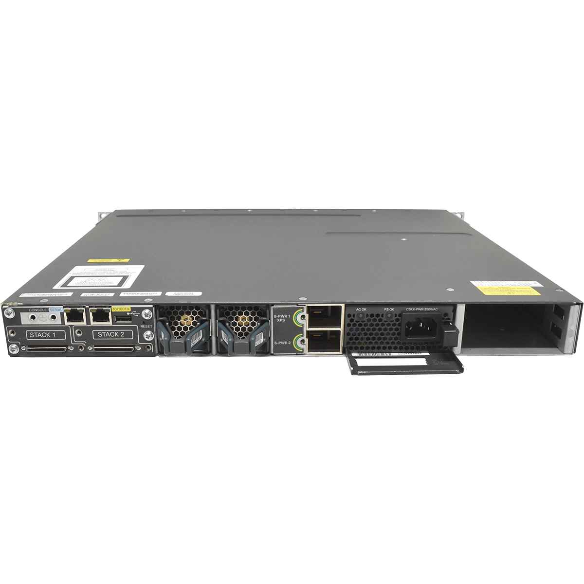 Cisco Catalyst WS-C3750X-12S-S 12-Port SFP GE Switch 1x PSU Rack Ears