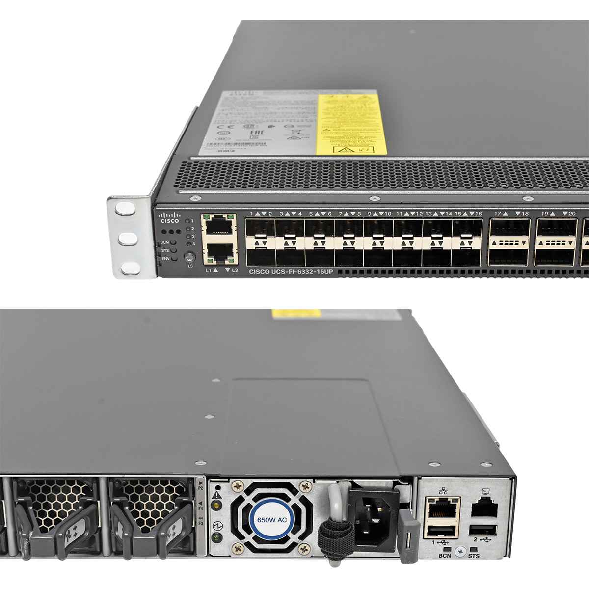 Cisco UCS-FI-6332-16UP 24-Port QSFP+ 40GE Switch +16x 10G SFP+ Rack Ears