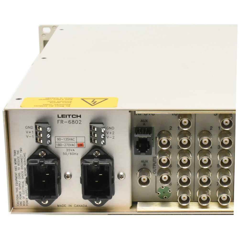 Leitch FR-6802 Serial Distribution Amplifiers with 4 Modules B-WARE Leitch FR-6802 Serial Distribution Amplifiers with 4 Modules B-WARE