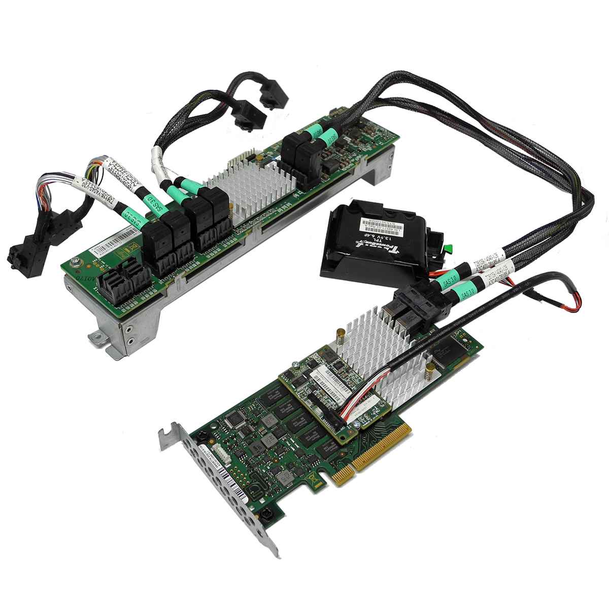 Fujitsu D3216-A13 GS2 12Gb PCIe x8 RAID Controller +SAS Expander+BBU+SAS Kabel