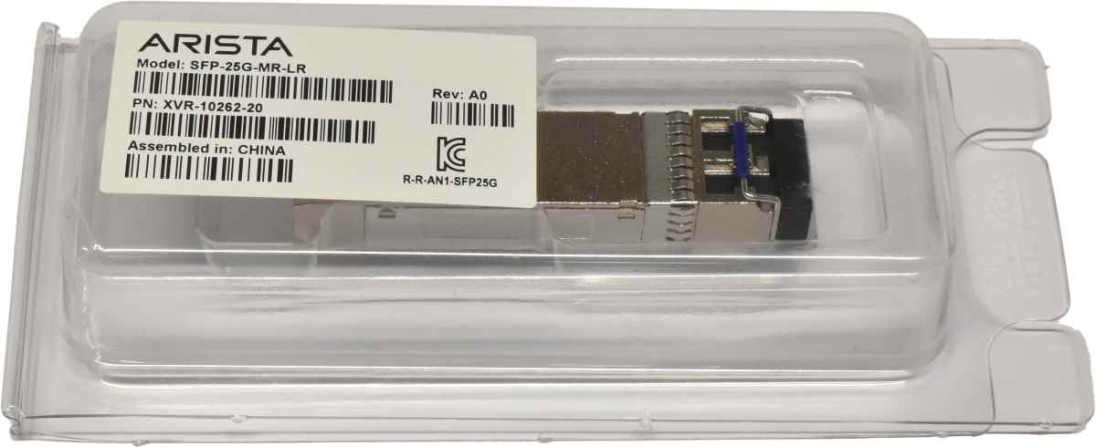 Arista Original GBIC SFP-25G-MR-LR 25Gbps SFP28 1310nm 10km XVR-10262-20 Rev: A0 Neu
