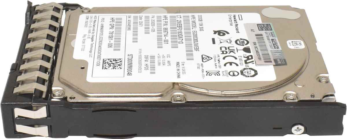 HP 300GB 2.5" SFF 12G 10K SAS DS HDD Festplatte P40785-001 für G10+ Servers