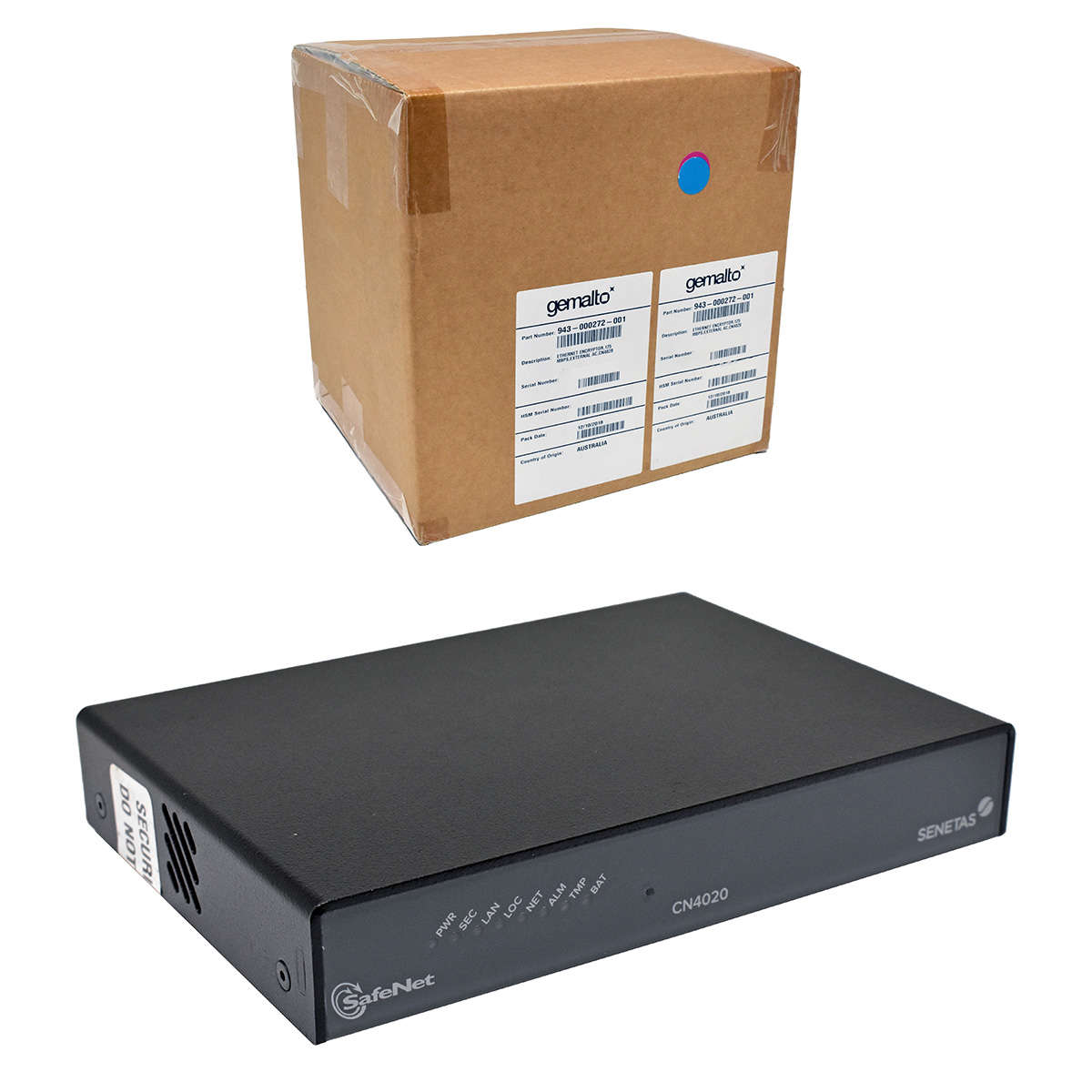 2-x-Gemalto-SafeNet-Senetas-CN4020-A4020B-943-0002-005.jpg 2 x Gemalto SafeNet Senetas CN4020 A4020B 943-000272-001 1G Network Encryptor NEW