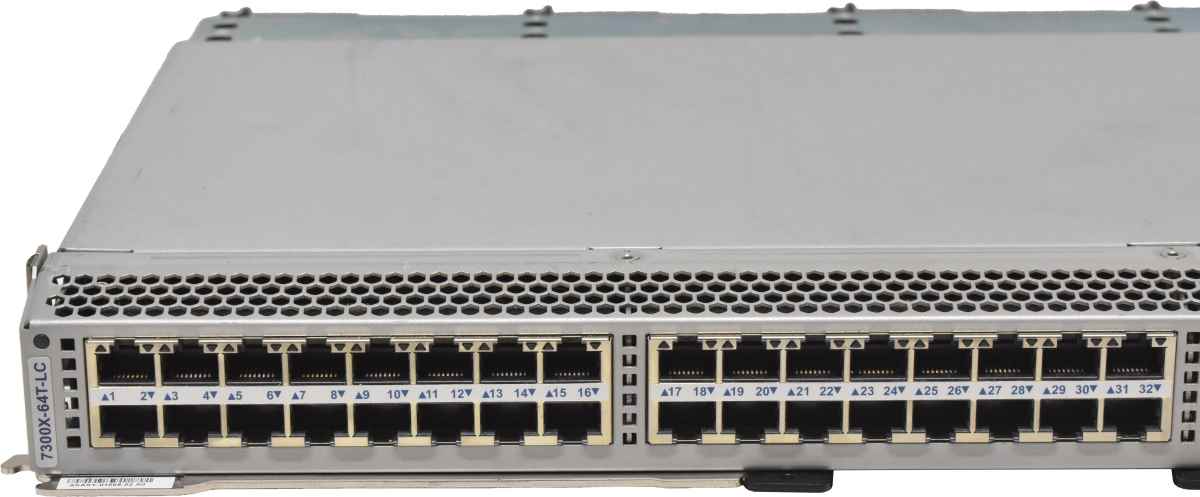 Arista DCS-7316 Line Card Module 7300X-64T-LC 48-Port 10GE RJ-45 4x 40G QSFP+ Arista DCS-7316 Line Card 7300X-64T-LC 48-Port 10GE RJ-45 4x 40G QSFP+
