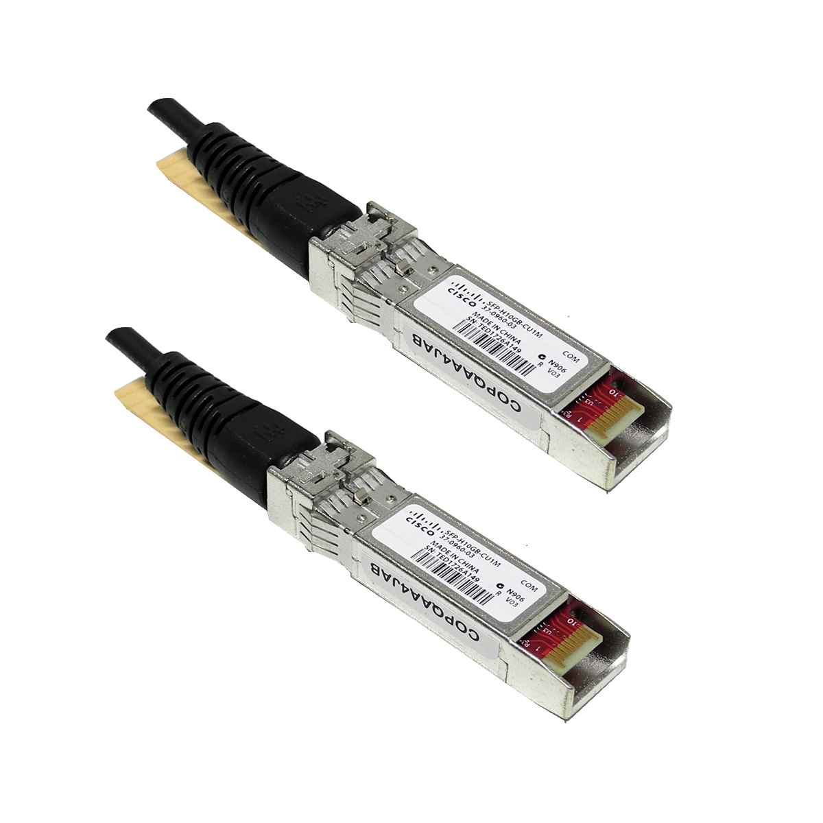 Cisco Twinax Copper Cable SFP-H10GB-CU1M 1m 10GbE SFP+ 37-0960-03 COPQAA4JAB