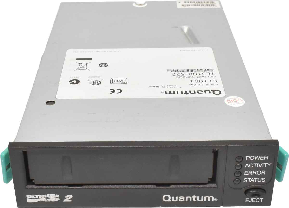 Quantum LTO-2 Ultrium CL1001 Tape Drive / Bandlaufwerk TE3100-522