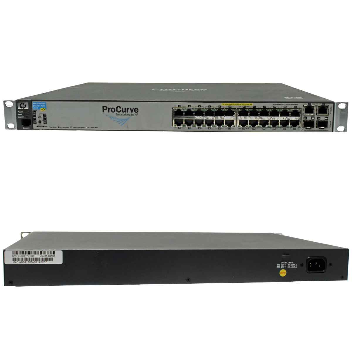HP ProCurve 2610-24-PWR J9087A Gigabit Ethernet Switch