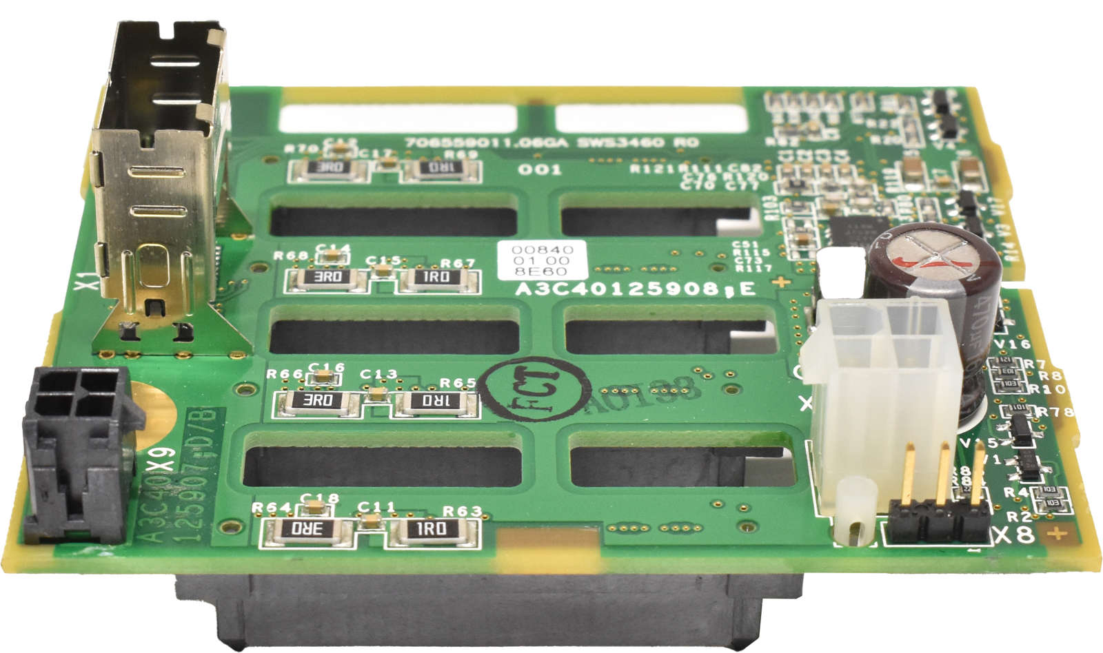 Fujitsu A3C40125908 4 x2.5" SAS Backplane Primergy RX 3000 S7 S8
