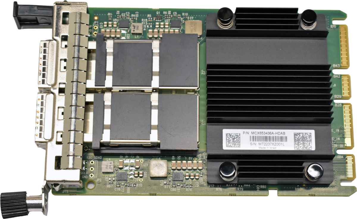 Mellanox ConnectX-6 MCX653436A-HDAB Dual-Port QSFP56 InfiniBand/Ethernet Adapter Card PCIe4.0 x16 NEW NEU Mellanox ConnectX-6 MCX653436A-HDAB Dual-Port QSFP56 InfiniBand/Ethernet Adapter Card PCIe4.0 x16 NEW NEU