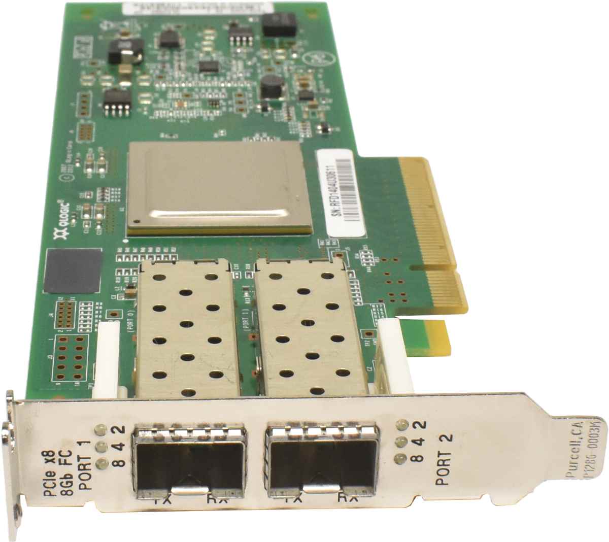 HP QLogic QLE2562-HP 2-Port 8G FC Network Adapter PCIe x8 AJ764-63002 489191-001 LP HP QLogic QLE2562-HP 2-Port 8G FC Network Adapter PCIe x8 AJ764-63002 489191-001 LP