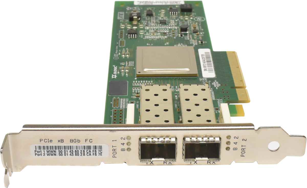 HP QLogic QLE2562-HP 2-Port 8G FC Network Adapter PCIe x8 AJ764-63002 489191-001 FP